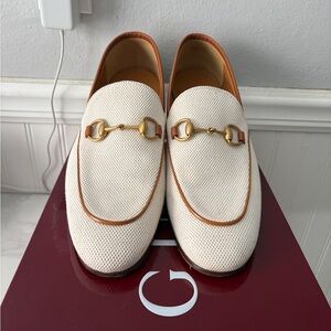 Gucci White Loafers with Horsebit